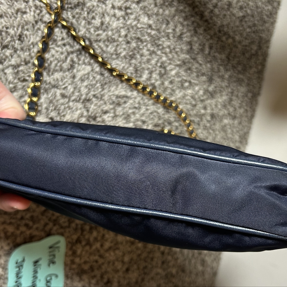 Prada Navy Blue Chain Crossbody Bag - Picture 6 of 15